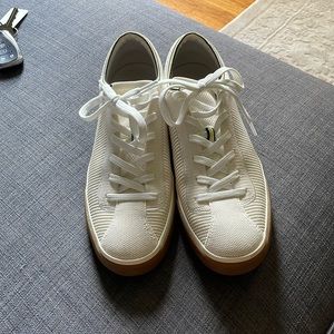 Rothy’s Lace Up Sneakers Vanilla Cream, Women’s Size 9